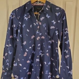 NEW Talbots Button Down Long Sleeve Top